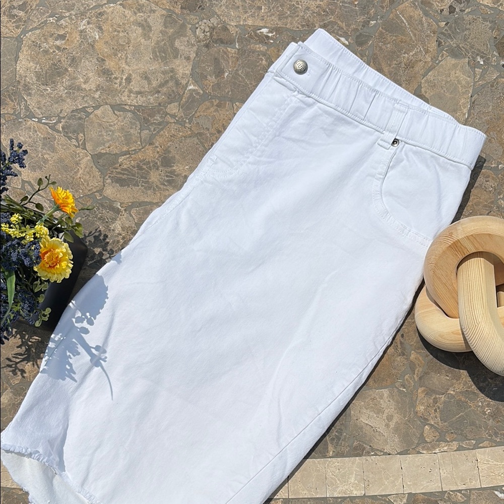 White Denim Shorts
